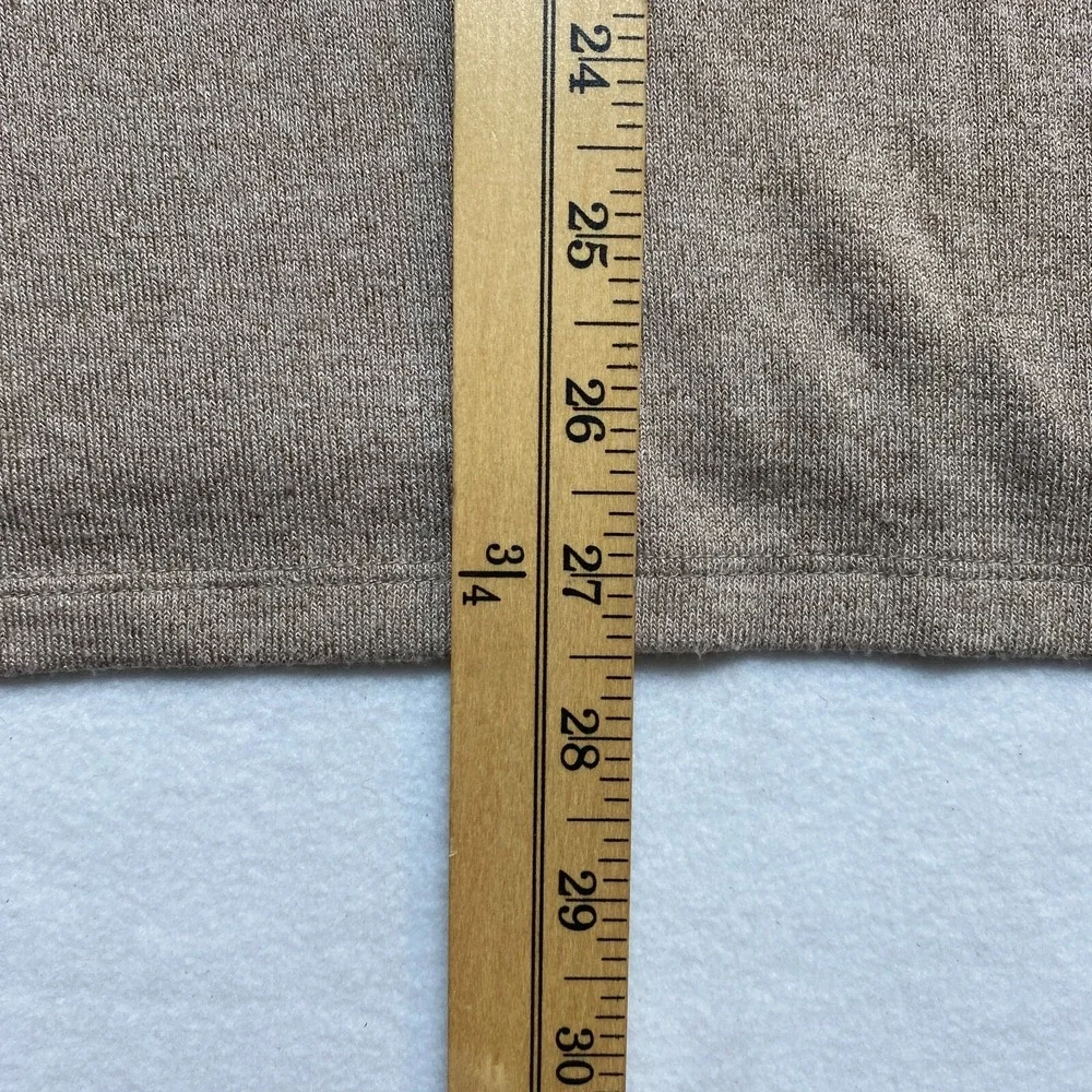 Banana Republic Knit Top Shirt Womens Large Tan Long Sleeve Pullover